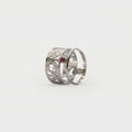 Two found rings and a prong setting