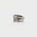 Signet ring and puff ring band.