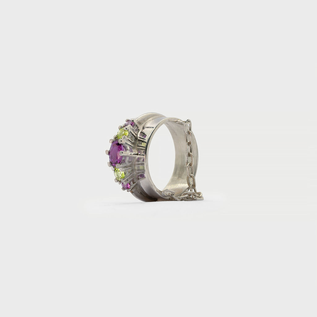 Two found rings and a piece of chain