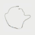 Necklace made of 'No me olvides' bracelets.