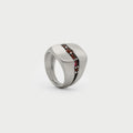Signet ring and half eternity ring